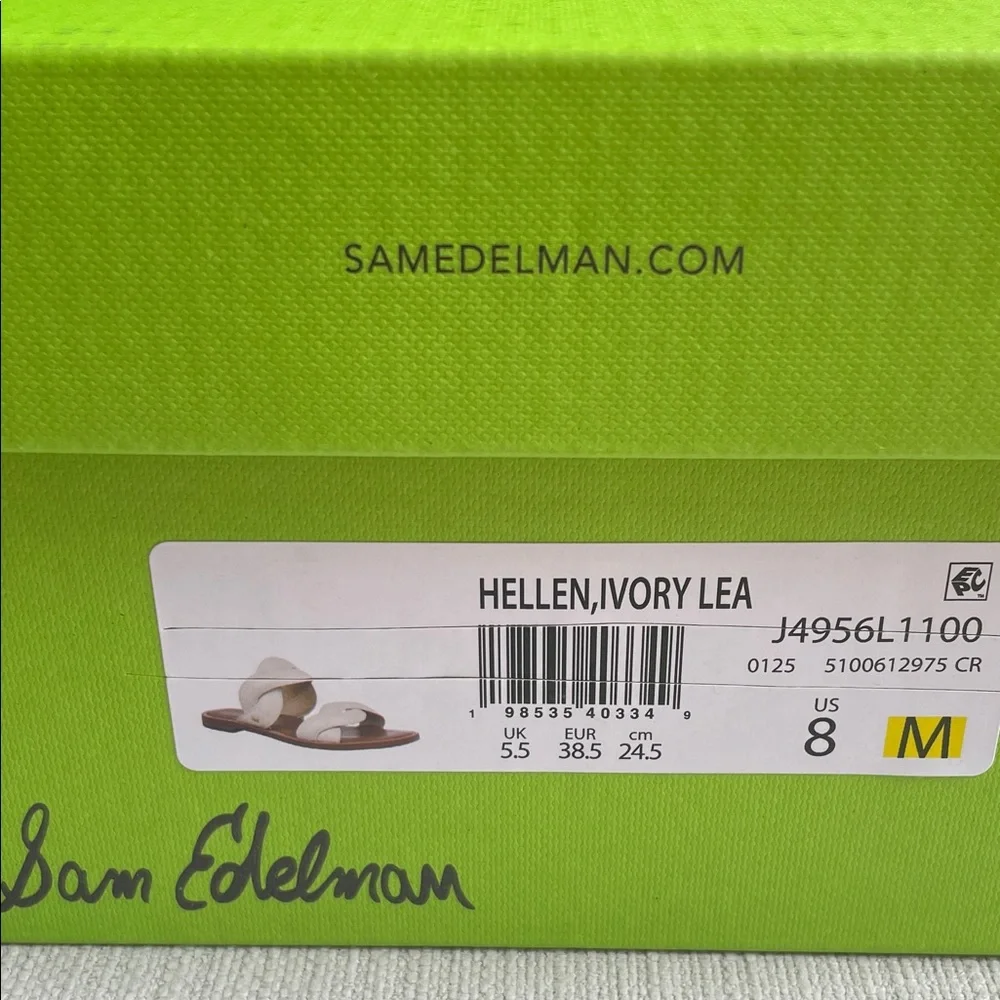 Sam Edelman Hellen Slide Sandal - MODERN IVORY, Size 8 M